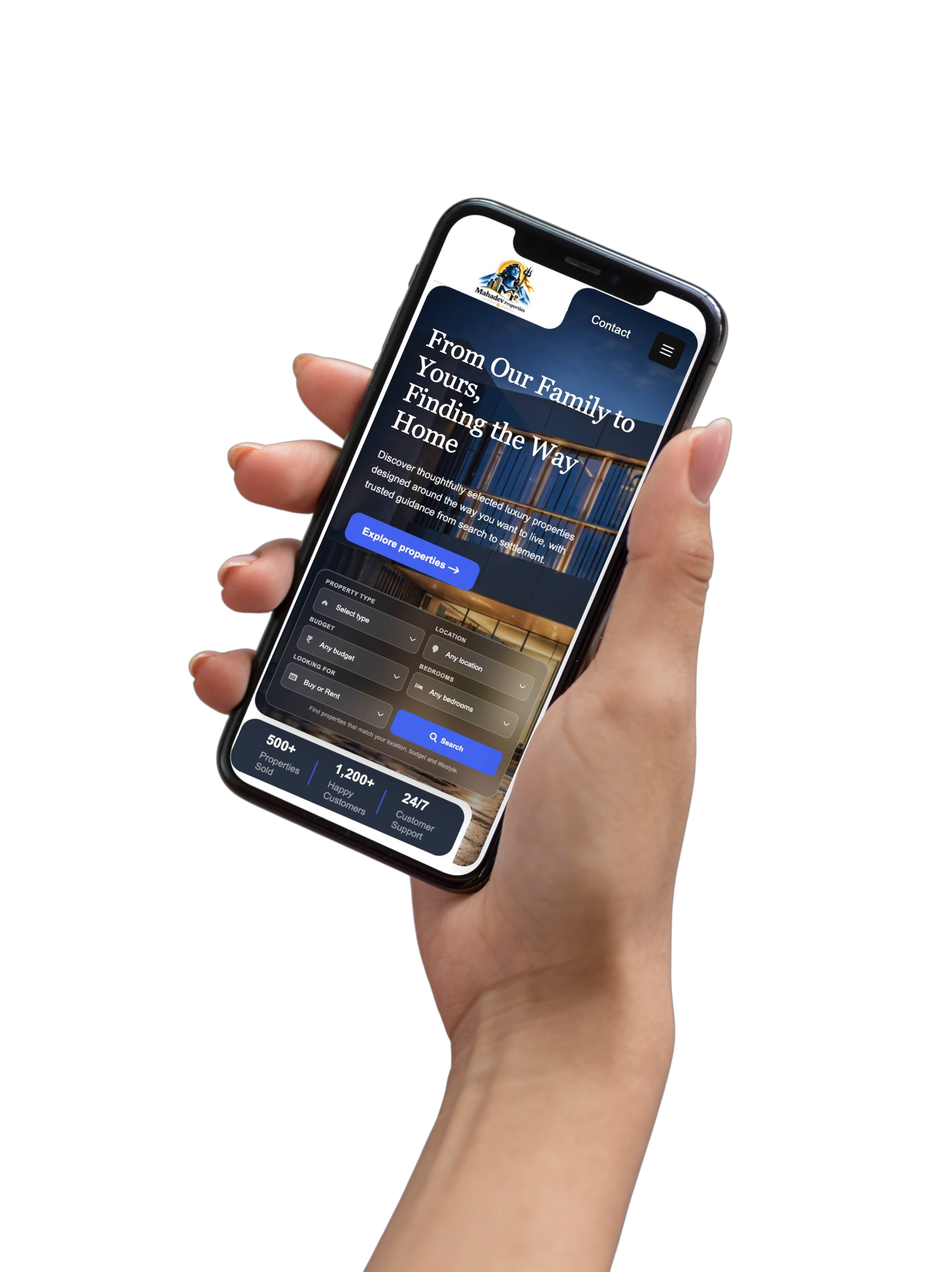 Mahadev Property consultation on mobile
